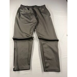 Layer 8 Mens XL Quick Dry Athletic Pants Black Stretch Zip Ankle Training